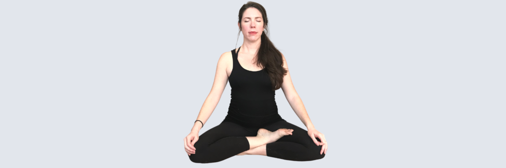 picture of a woman meditating